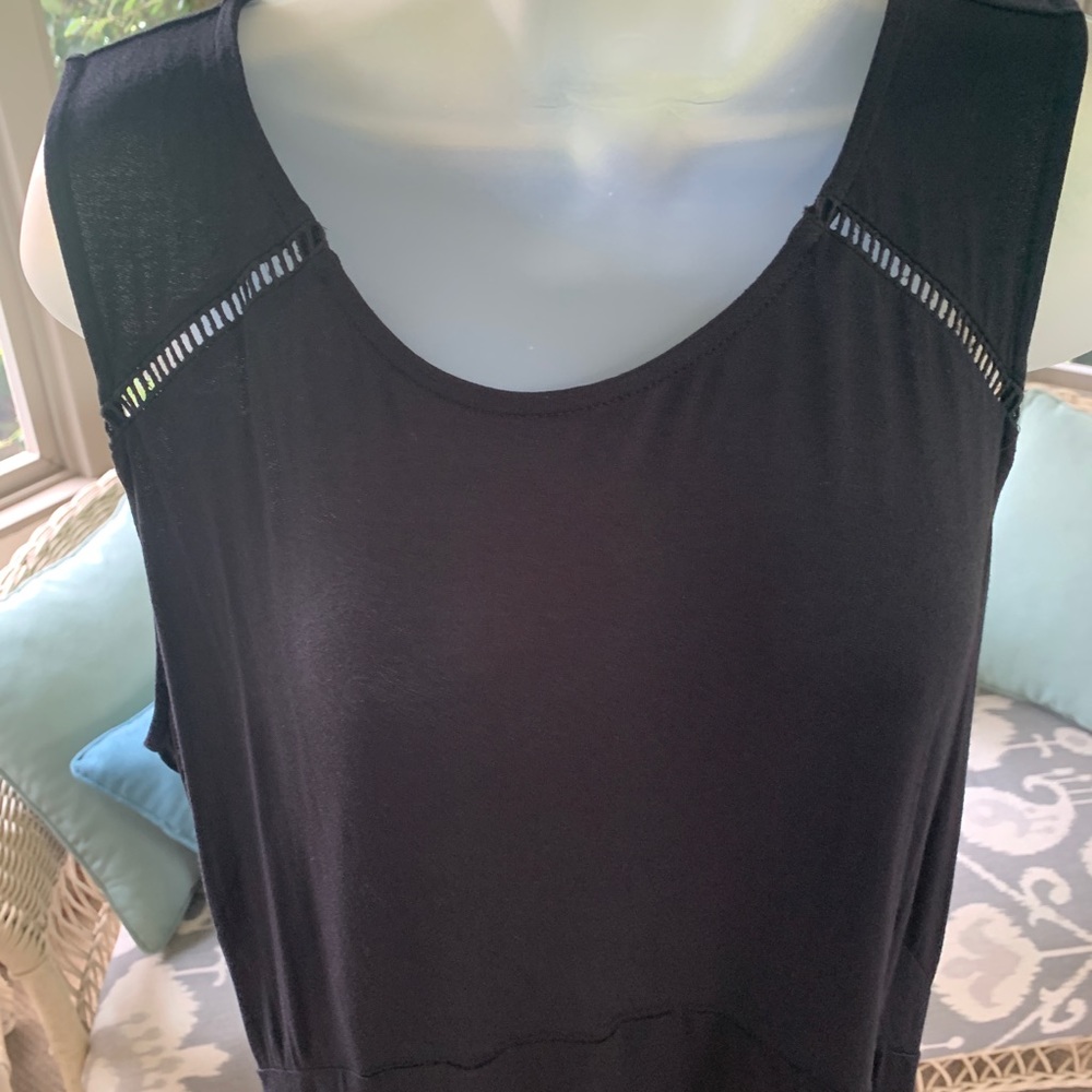 Apt. 9 black rayon/spandex sleeveless dress NWT❣️